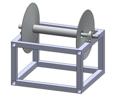 Figure 14 shows a welded version of a winch frame.