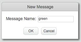 You can then type green to create your new message. You now need to tell your pencil sprite what to do when it receives the message.