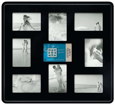 » Gallery Solutions Collage Frames Collage Frame 9 openings Material MDF Colour aquamarine bl.
