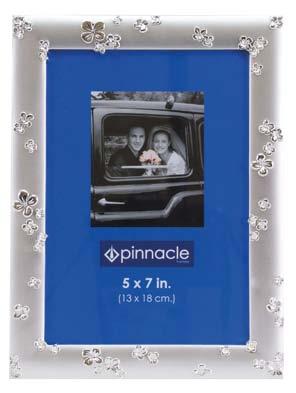 » Pinnacle Table Top Frames Frame with shiny silver floral Colour frosted silver 10 x 15 cm 13 x