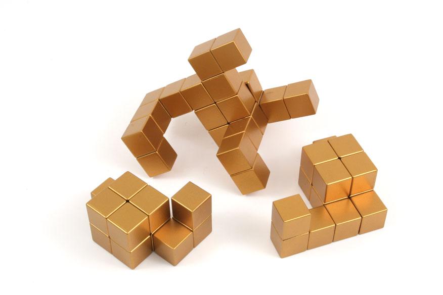 49 Slide Twist Twist Slide Puzzle Goal: Materials: Classification: Notes: Make a 3x4x4 block of gold cubes.