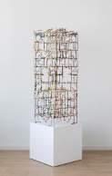 ALAN SHIELDS Tower of Babal, 2000 watercolor on cotton pulp-dipped galvanized
