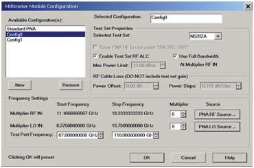 Step One: Select System Configure Millimeter Wave configuration to initiate setup.