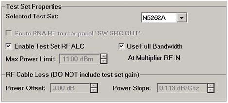 Step Four: Frequency Settings Set the RF multiplier factor for the frequency extenders.