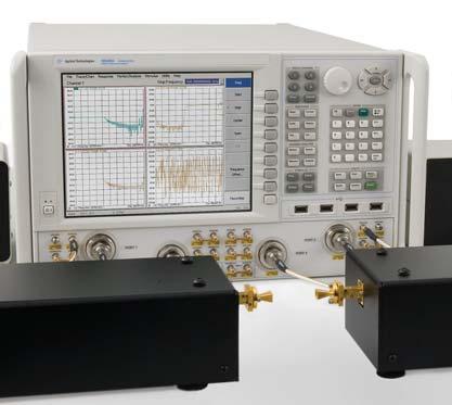 measurements using built-in pulse modulators, pulse generators, and receiver gates Accurate leveled power at millimeterwave frequencies with advanced source-power calibration methods Direct