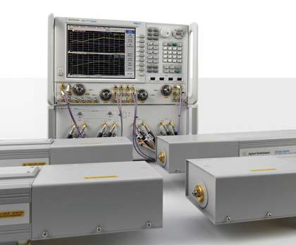 Two- and four-port broadband, singlesweep solutions (10 MHz to 110 GHz) PNA-based 110 GHz systems come in two- and four-port versions, with power-level control, true-differential stimulus, and the