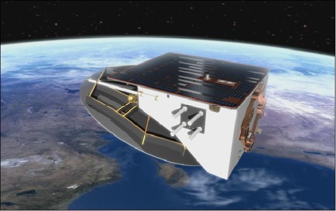 TanDEM-X 2 civilian SAR satellites flying in formation