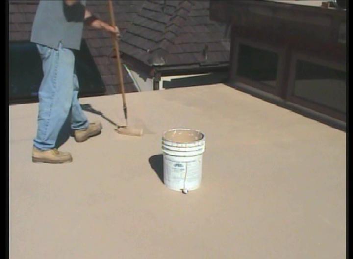 If Super Seal Tape is not used, the joints must be pre-striped E-101 sealant to prevent the coating from leaking through the plywood joint seams.
