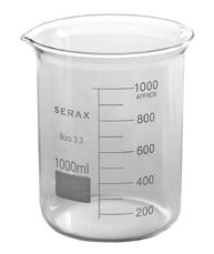 SX-B4713110 GLASS MEASURING CUP, BEAKER Transparent Glass, Mini 100mL SX-B4713111 GLASS MEASURING