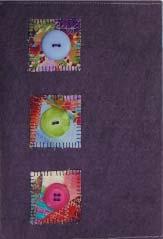 3-Button Book Cover Block Band Bird Personalize a journal, photo album, or scrapbook by making your own