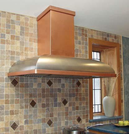 unique lines fabricated in the Viser family of range hoods.