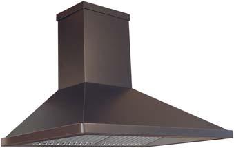 with Bullnose Trim Antique Copper with Buttons on Trim Ceiling mounted "DUCT FREE" in smooth