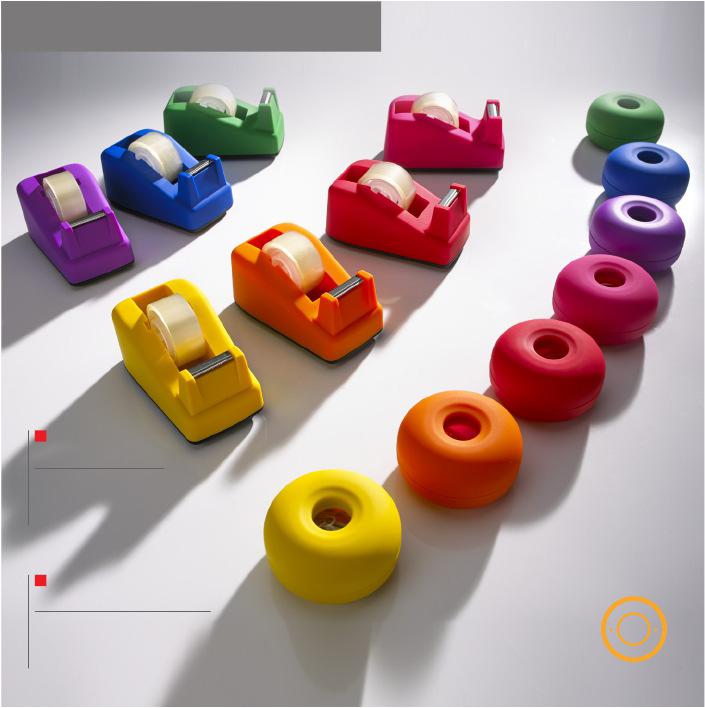 SATIN TOUCH OFFICE TOOLS TAPE DISPENSER COLORISSIMO (GT02) Dim.