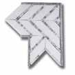 Thassos (P) with Silver & Pewter Mirror Border - MB1232-CABDP0