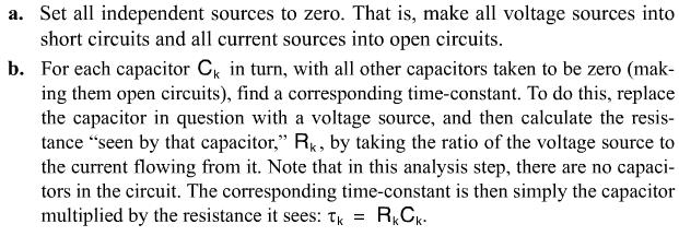 4.2.4 Zero-value time constant method Except Miller effect, the most common and powerful technique for frequency response analysis of complex circuits is the zero-value time constant analysis method.