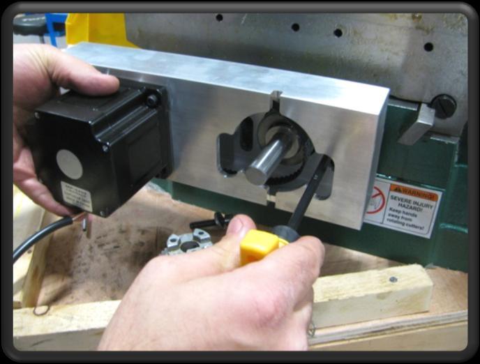 FlashCut CNC Universal Retrofit Kit 13 4) Remove the two screws that attach the bearing blocks to the machine