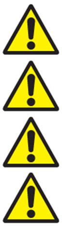 Safety Symbols This section describes the safety symbols that appear in this QuadGuard Manual. Read the Manual for complete safety, assembly, operating, maintenance, repair, and service information.
