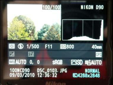 Nikon D 90 Pre mission Check (Cont) Check results (cont.