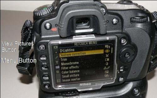 Nikon D 90 Pre mission Check (Cont) Delete photo Press