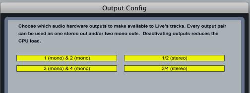 Once the Scarlett 2i4 is set as the preferred Audio Device* in your DAW, Inputs 1 & 2 and Outputs 1 to 4 will appear in your DAW s Audio