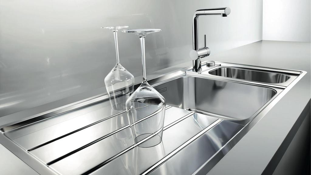 BLANCO Stainless Steel Classic. Timeless. Beautiful. A stainless steel sink integrates beautifully in any kitchen environment - better than almost any other material.