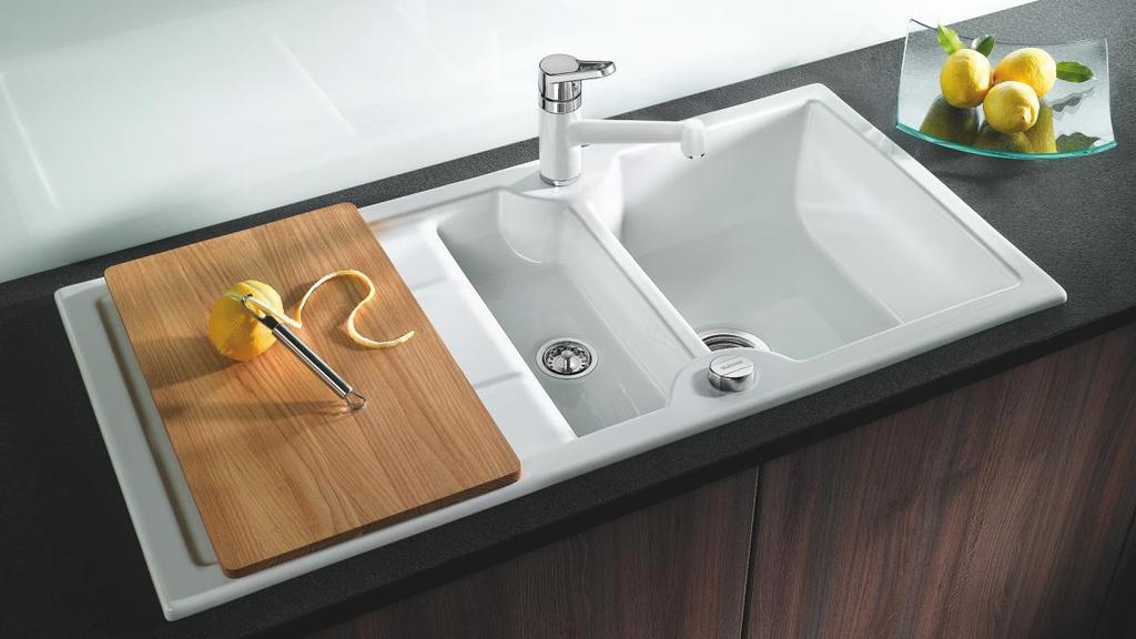 BLANCO CERAMIC SINKS The most beautiful combination of nature and design Sinks and bowls made of BLANCO Ceramic create a pleasant, homely atmosphere.