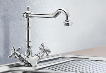 installed left, middle or right Good match with stainless steel sinks Available in Chrome finish