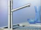 High spout eases the filling of large pans and vases Stainless steel finish: Harmonizing with stainless steel sinks