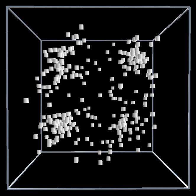 We visualized the wire-frame of the data bounding box to provide cues for the orthogonal viewing directions. The answer menu asked the user to select a number between 3 and 7.