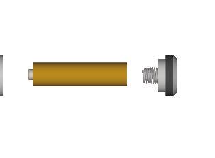 Non-Metallic Pipe Tracing: Duct Sonde Batteries 33kHz Duct Sonde The Duct Sonde (yellow casing) transmits at 33kHz and is powered by a single AAA (LR03) size alkaline battery.