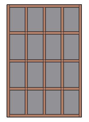 panels depending on size 4 Posts 4 Frame
