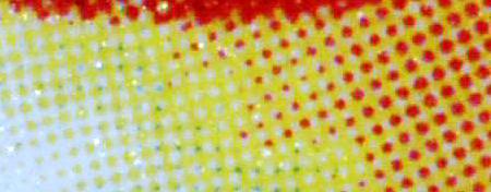 .. Lighter and of solid Y/C/M/K dots of varying size to obtain colour, again