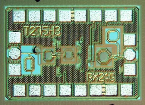 3x3mm² Pb-free (RoHS compliant) package IC is available as bare die as well 1.1 Overview The IC is an integrated IQ receiver circuit for the 24GHz ISM-band in the frequency range 24.0 GHz 24.