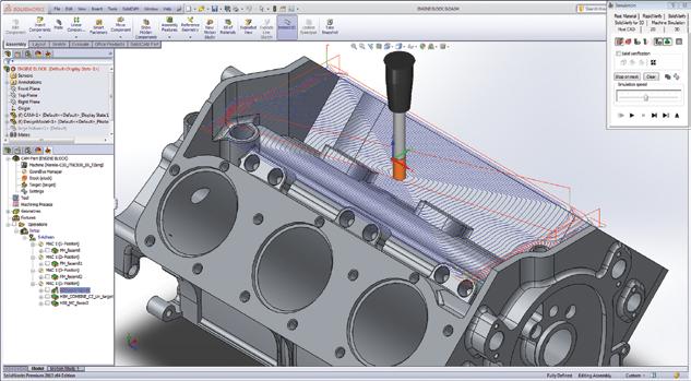 The Leaders in Integrated CAM Exclusive imachining 3D Features: Quick solid geometry selection Optimized machining of each Z-Step, using proven imachining 2D technology Deep roughing utilizes the
