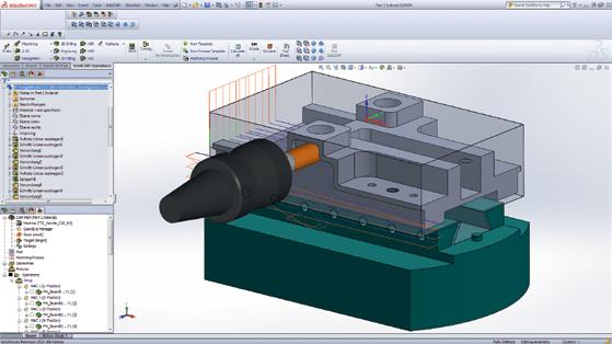 SolidCAM s post processor can be setup to handle all rotations and work offset shifting, to eliminate the need for setting up multiple