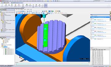 Simultaneous 5-Axis Machining Open SolidCAM Part: sim_5_axis_2_sw2013.prz Download the recording This example illustrates the use of the Sim. 5-axis operation for an aerospace part machining.