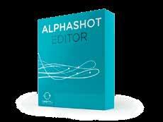 EDITOR software license ORBITVU VIEWER (HTML5 player license) ALPHASHOT EDITOR SPECIFICATIONS Camera compatibility Canon and Nikon DSLR Multiple camera control yes, up to 5 cameras (Canon only)