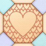 Filled Quilt Block; Outline Inner Shape Use Filled Quilt Block; Outline Inner Shape to make a quilt block with an unfilled shape, surrounded by