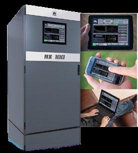 ADVANCED CONTROL AND REMOTE ACCESS All NX Series transmitters include Nautel s Advanced User Interface (AUI) with 17 touch screen monitor and web access.