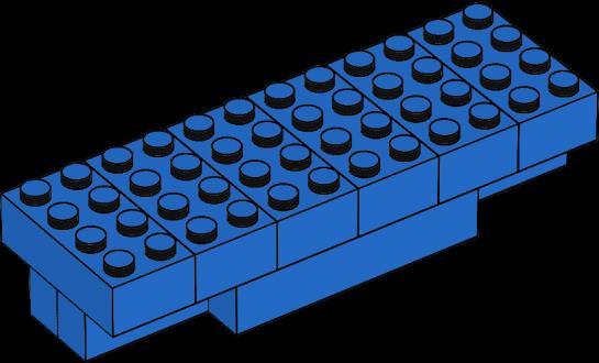 10 black 2x4 LEGO bricks, 4 black