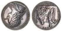 (Eimer 484; MI 444/49; Woolf 36), extremely fine 180-220 Bt. January 1982, 50 480 480 George II (1727-60), Coronation, 1727, silver medal by J.