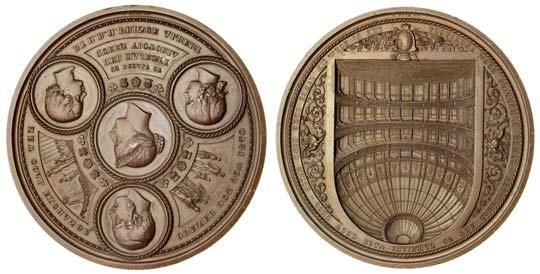 March 27 & 28, 2018 - LONDON 500 500 Victoria (1837-1901), Opening of the New Coal Exchange, 1849, bronze medal by B.
