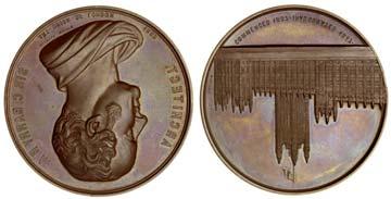 (BHM 2596; Taylor 52), extremely fine or better 40-60 Bt. November 1983, 38 506 506 Sir Charles Barry, 1862, bronze medal by L.