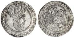 4003), practically as struck 250-280 655 656 655 Austria, Rudolph II (1576-1612), Taler, 1587, Kremnitz, laureate and draped bust right, rev. double headed eagle, date by crown above (Dav.