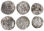 ANCIENT, BRITISH AND FOREIGN COINS AND COMMEMORATIVE MEDALS 707 708 707 Kings of Serbia, Denars (3), Vukasin (1366-71), 1.25g, cyrillic legend in five lines, rev.