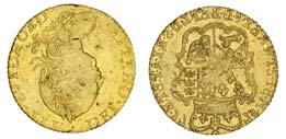 Half-Guinea, 1775, fourth laureate head right, rev. crowned and garnished shield (MCE 419; S.