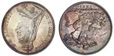 3921), a mark on cheek, otherwise attractively toned, about uncirculated 150-180 202 202 Victoria (1837-1901), Crown, 1889, Jubilee bust left, rev. St George and dragon (ESC 2589; S.