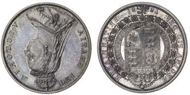 March 27 & 28, 2018 - LONDON 205 205 (x2) 205 Victoria (1837-1901), Proof Halfcrown, 1887, Jubilee bust left, rev. crowned shield in Garter (S.