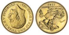 3996), brilliant, about as struck 800-1,000 243 243 (x2) g243 George V (1910-36), Proof Half-Sovereign, 1911, bare head