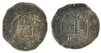 conjoined shields of England and Ireland, mark of value above, an interesting piece struck with crude counterfeit dies, very fine, a good gap filler for this rare year 120-150 Bt.